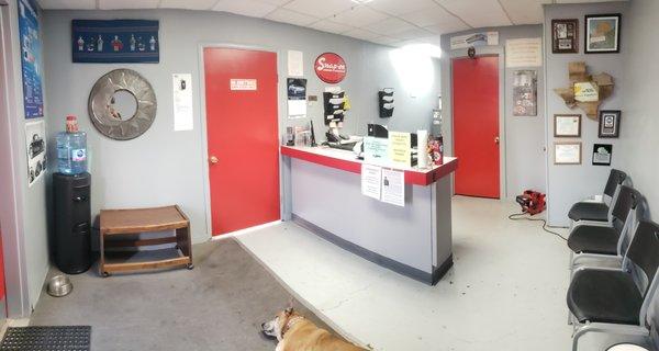 Front Desk and Waiting Area