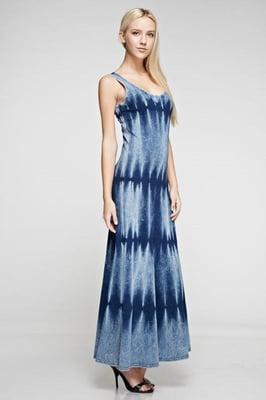 Tie-Dye Denim Dress