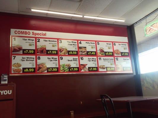 The combo menu