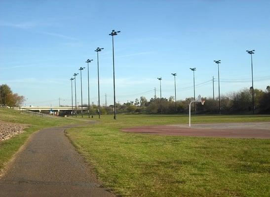 Southward view of the park. 59th Avenue is seen crossing over in the distance.