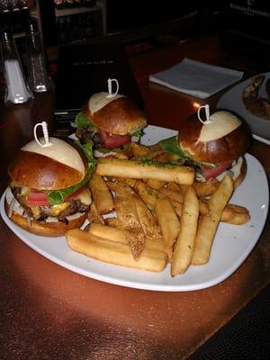 Sliders on bar menu