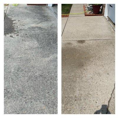 Needing your driveway and sidewalks cleaned please give Algae Eaters Pressure Washing a call at 317-489-7513