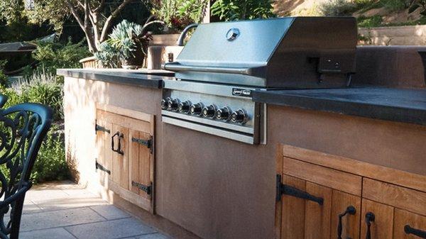 Grand Turbo Backyard Outdoor Kitchen Island Built-In Gas Grill