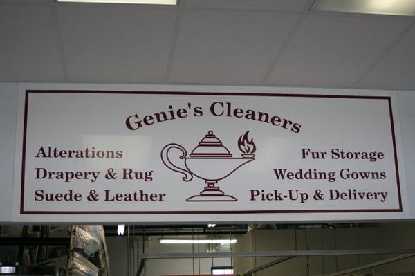 Genie's Cleaners - Where your garments are treated with a touch of magic.