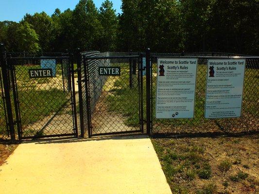 Scottie's Yard, the dog park located at the Kilmarnock Towne Centre Park.