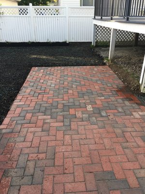 New brick patio