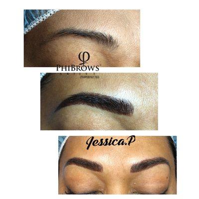 Eyebrows Microblading & shading by Jessica