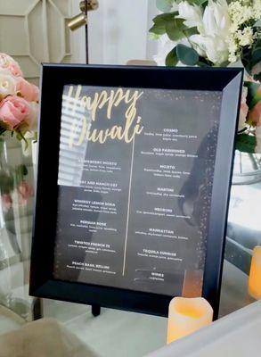 Diwali Menu