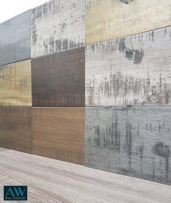 Rustic wood wall panels. Commercial grade quality wallcovering products.