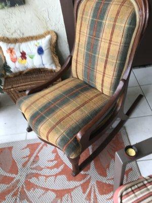 Another photo of Queen Ann Antique Rocker