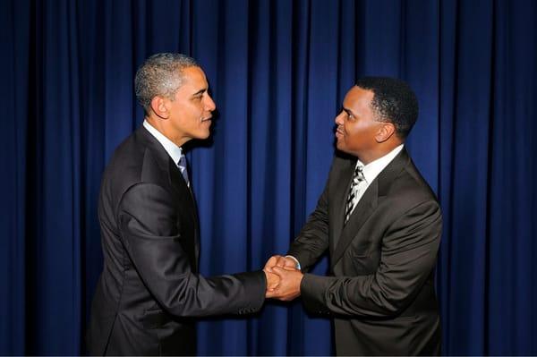 Attorney Boysaw meeting the President of the United States of America