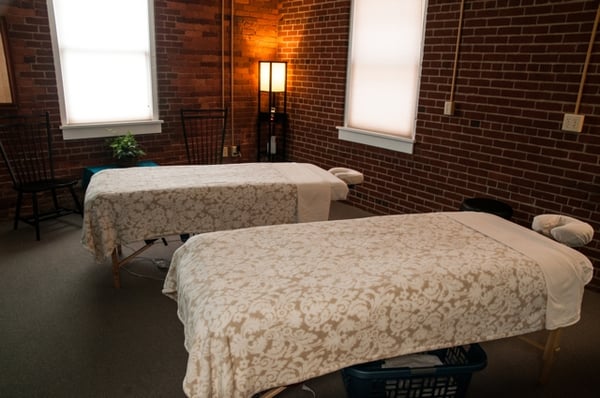 One of 2 couples massage rooms.