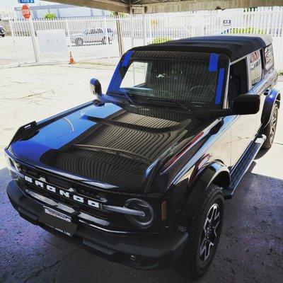 2021 Ford Bronco windshield replacement and camera calibration.