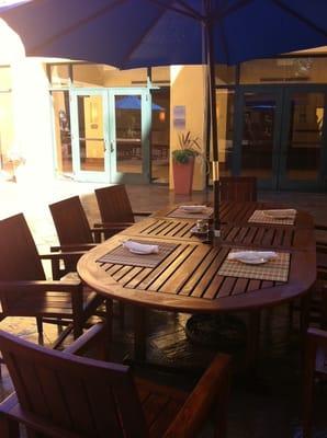 Dine Al Fresco in the Sun filled Courtyard