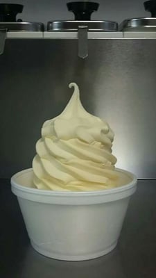 Pineapple Dole Whipped.
Dairy free soft serve.