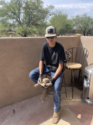 They even protected my tortoise while Bill was grinding the stump that was in Max the Tortoise enclosure!