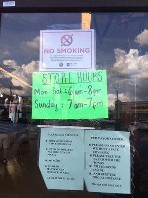 Store hours