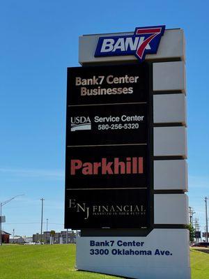 Parkhill Woodward Building Signage