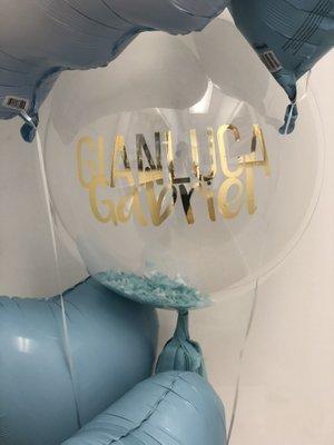 Customized bubble balloons