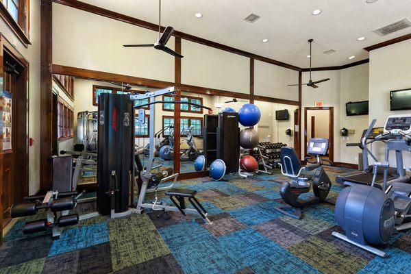 The Estates at River Pointe fitness center