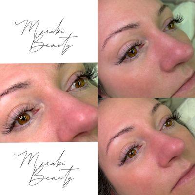 Hybrid Eyelash Extension with Eyebrow Lamination & Stain