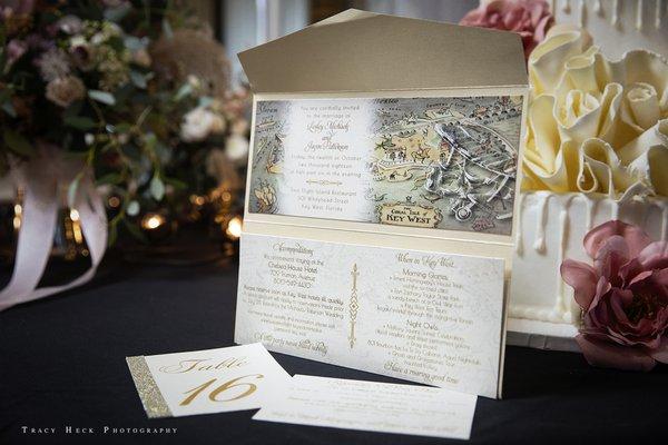 Wedding invite by Paper Trails
 Photo by Tracy Heck Photography