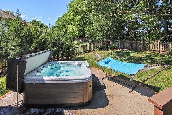 All Season Hot Tub stays with the home