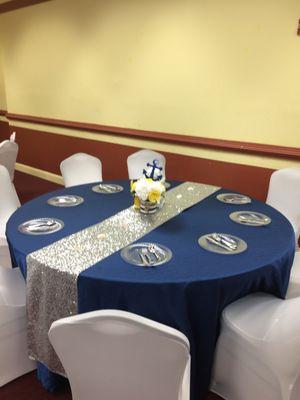 Nautical Theme guest table