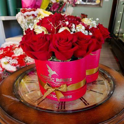 Roses are one of the most popular flowers used when expressing feelings through a bouquet or floral arrangement.