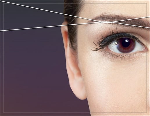 Threading is to shape the Eyebrows using a cotton thread. It is sanitary, painless and best alternative in hair removal method.