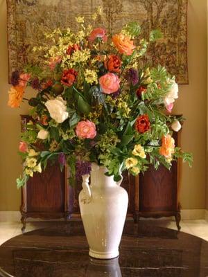 A beautiful arrangement custom designed for a condominium lobby in Denver.