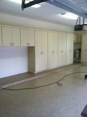 Garage cabinets and epoxy