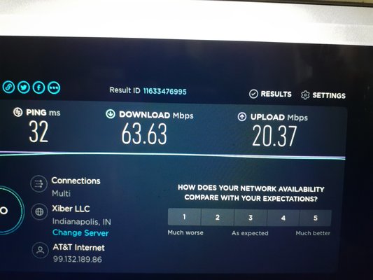 Proof of varying signal NOT meeting Falsely advertised 100mpbs