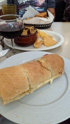 Buffalo chicken dip & meatball hoagie