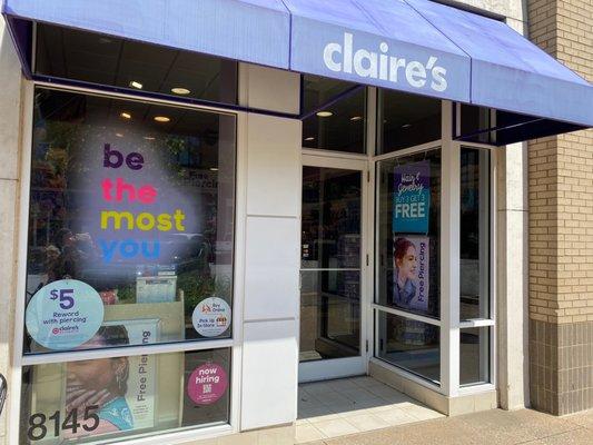 Outside of Claire's