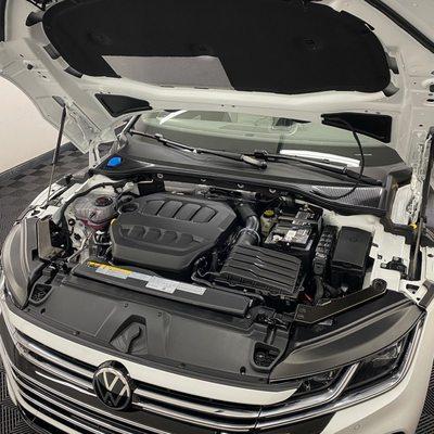 Engine bay detail and ceramic coating on New VW Arteon