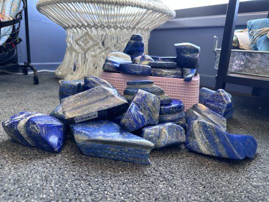 Lapis lazuli Freeform carvings