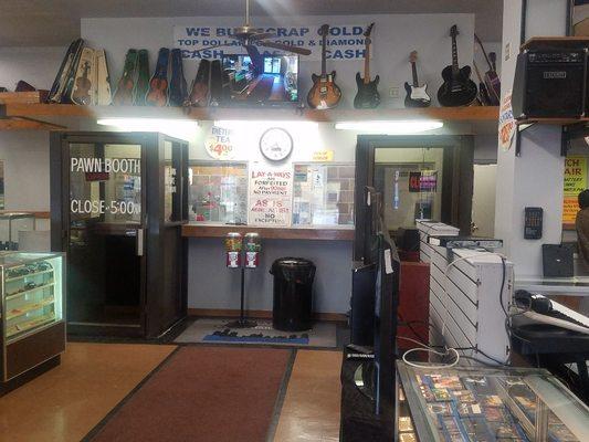 We sell acoustic and electric guitars