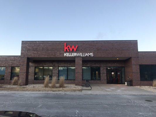 The new sign on the new Madison West location. Keller Williams Madison West at 555 Zor Shrine Place, Madison, WI 53719