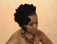 Loc pin curl updo