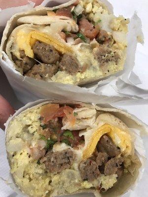 Sausage Breakfast Burrito