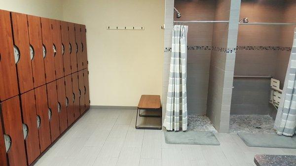 Lockers and Showers!