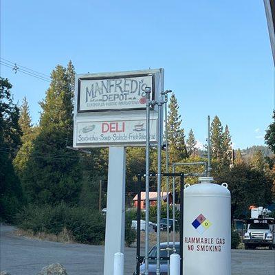 Bbq at a gas station