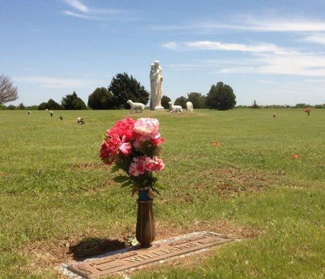 A beautiful serene memorial park.