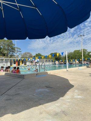 Pool during small swim class