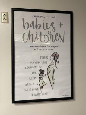 Babies & children's benefits poster