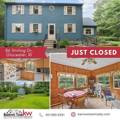 Just Sold! Congratulations to our clients on the sale of their home and we are excited for them in their next adventure!