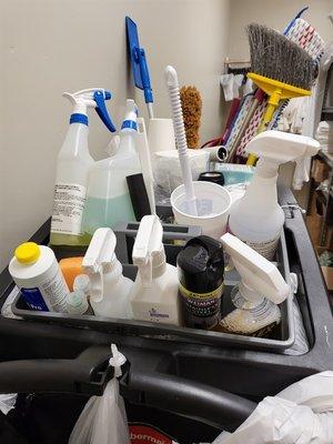 We have the chemicals and cleaning products included in the budget