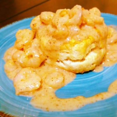 Shrimp n' biscuits!