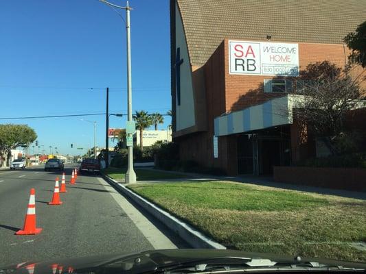 They coned off an entire block of public street parking for their personal use.